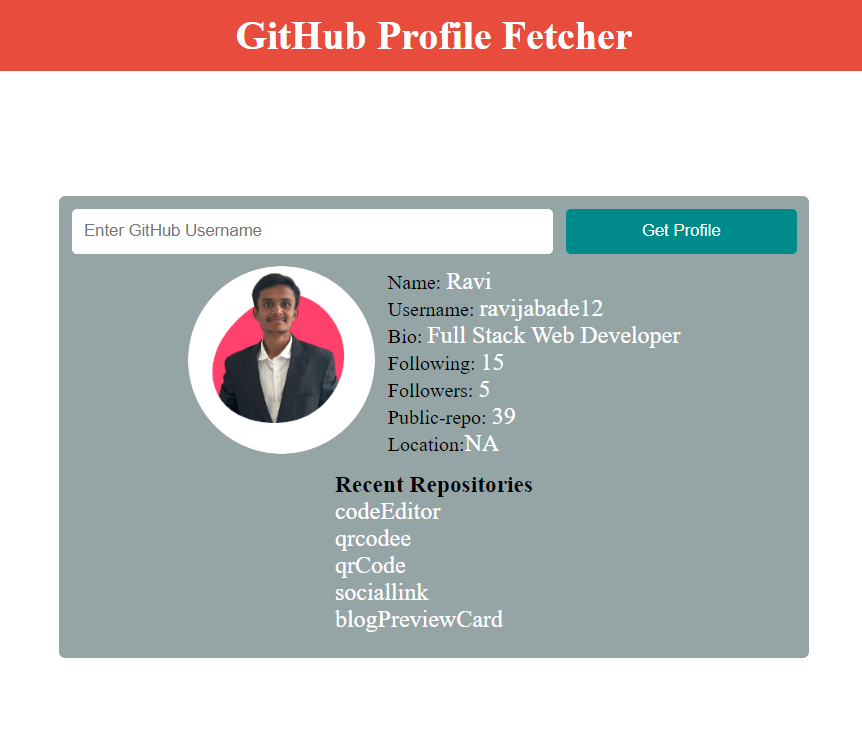 github profile